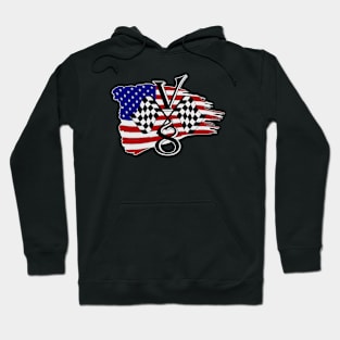 American muscle V8 symbol Hoodie